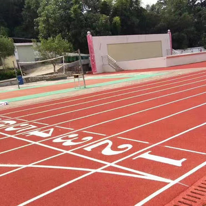 自结纹塑胶跑道施工方案,蒙自全塑型自结纹塑胶跑道批发价