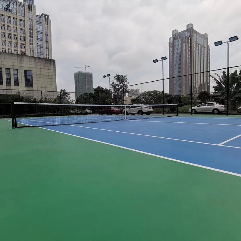 浙江省玉环网球场施工,丙烯酸网球场材料报价多少