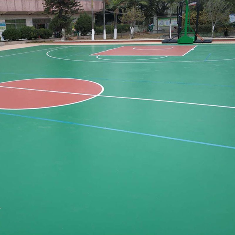 池州硅PU塑胶球场性能,硅pu塑胶篮球场每平方造价