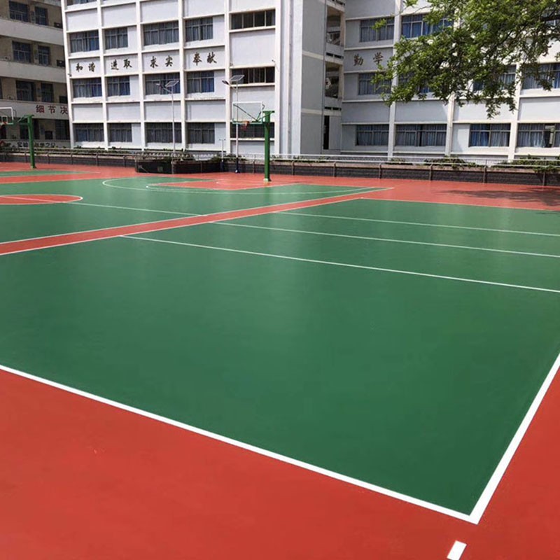 硅pu篮球场建设,周口篮球场硅PU材料一平方报价