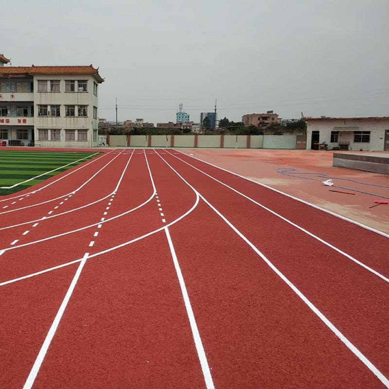 公园塑胶跑道100m,公园100米塑胶跑道每一平方价钱