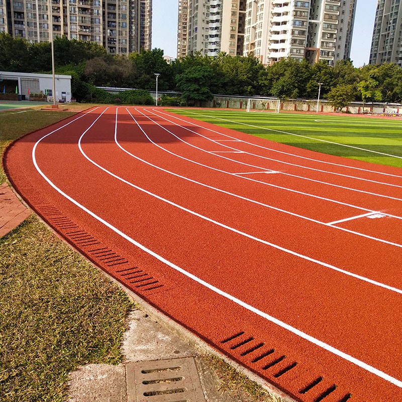 小区100米塑胶跑道价格,小区塑胶跑道100m翻新工程