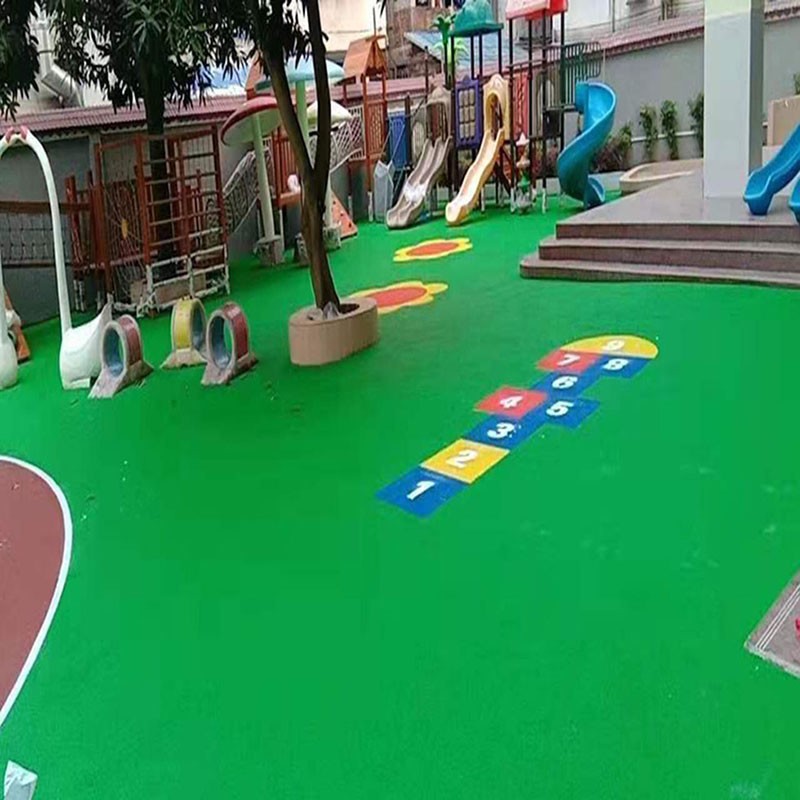 幼儿园塑胶地坪施工