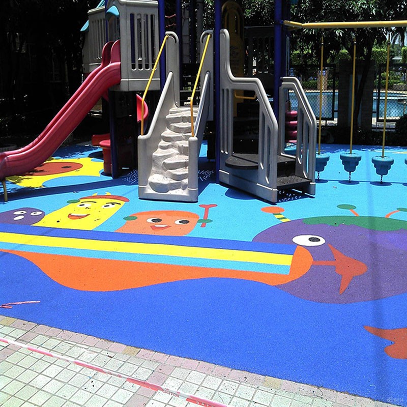 幼儿园卡通塑胶地板 惠州幼儿园地面施工