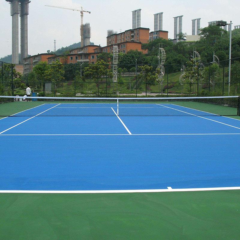广州丙烯酸网球场施工建设验收 广空工程局