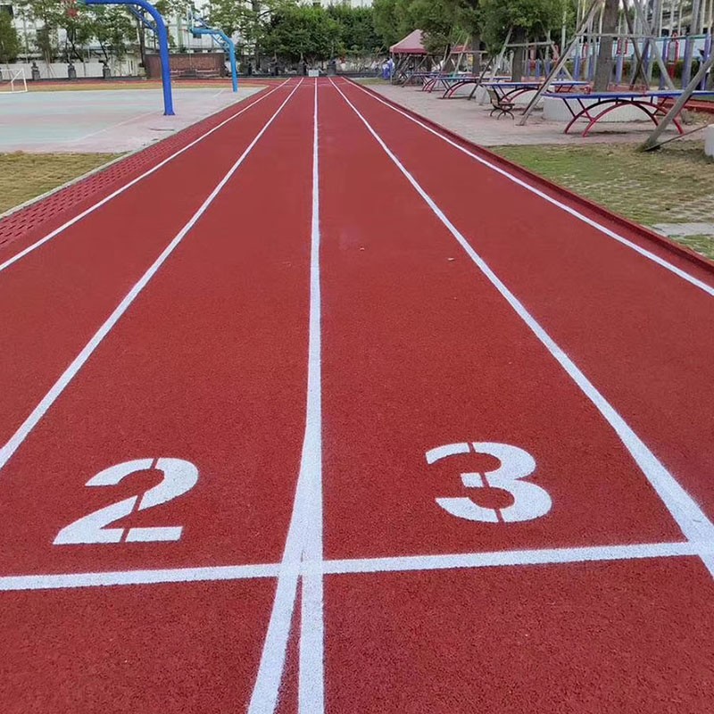 全塑型塑胶跑道铺设工序 全塑型塑胶跑道材料一平多少钱