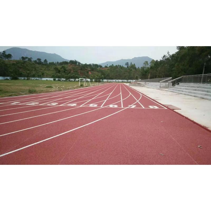 杏花中学塑胶跑道建设工程完工