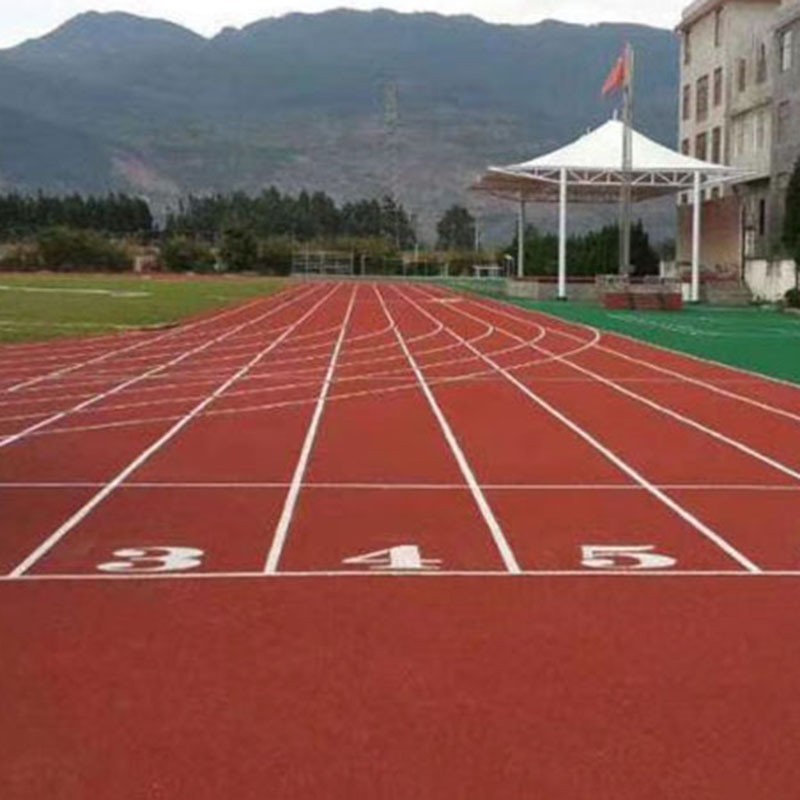 全塑型塑胶跑道 混合型塑胶跑道全塑型