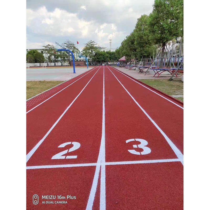 自结纹塑胶跑道造价 自结纹塑胶跑道材料造价