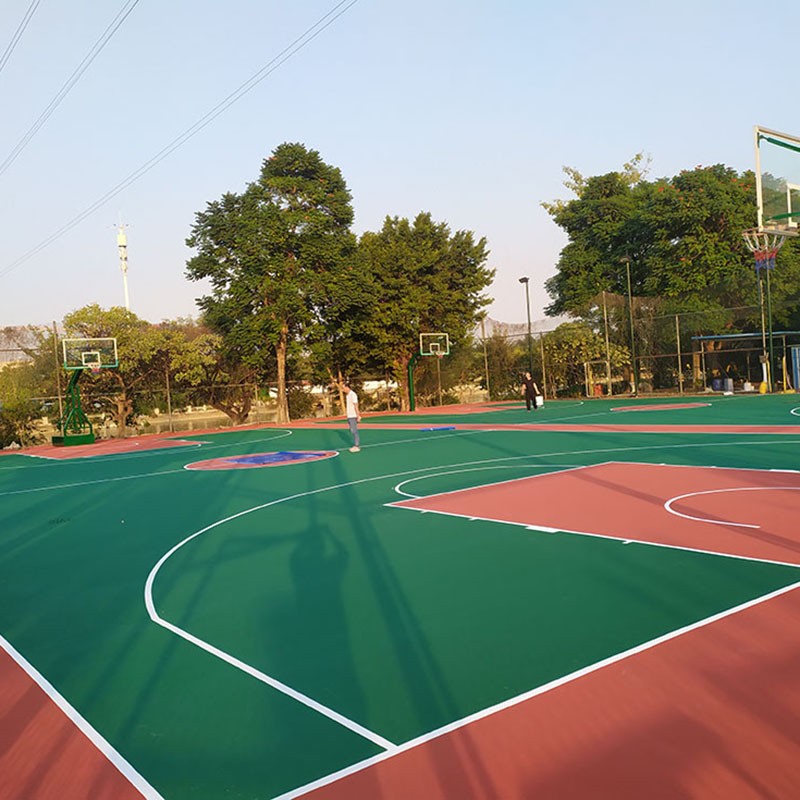 篮球场地面材料 篮球场生产厂家