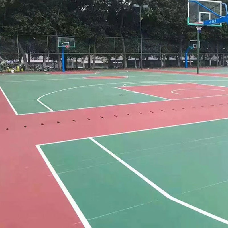 篮球场塑胶 篮球场地面施工